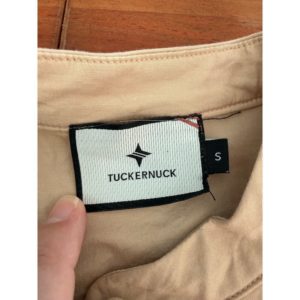 NWOT Tuckernuck Royal Shirt Dress Tan Size Small - Picture 4 of 7